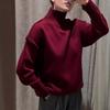 Women's New Autumn  Winter Patchwork Turtleneck Sweater Casual Oversized Thick Knit Pullover Sweatshirts for Women
