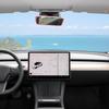 Rückspiegelabdeckung Zubehör, Auto Schutzrahmen Silikon Automobil Spiegelrahmen Kompatibel mit Modol 3 Y, Rosa Auto Zubehör (Rosa)