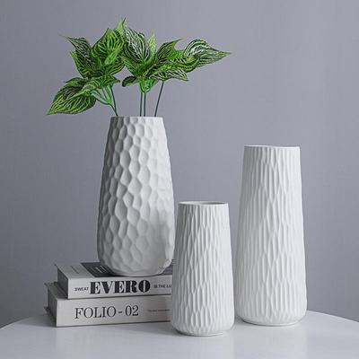Modern Nordic Ceramic Hydroponic Vase for Chinese-Style Dried Flowers - Elegant Table Decoration
