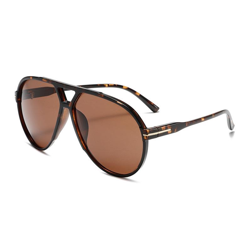 SHAUNA Übergroße Flieger-Sonnenbrille UV400