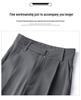 Women's High-End Black High-Waisted Loose Wide-Legged Pants for Autumn 2026