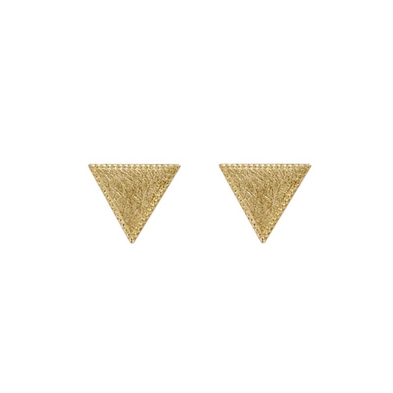 Simple Matte Simple Triangle Geometric Earrings for Women