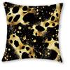 1/4 Stück Luxuriöse Schwarz-Gold Tierprint Kissenbezüge Zebra Leopard Giraffe Muster Kissenhüllen für Heimdekoration