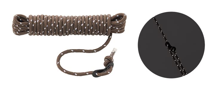 LOGOS Tough Reflector Flexible Rope of 71909009 Tent Family Tarp Tent (Set 8)