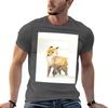 Wimdy Fox Watercolour Painting TShirt Big Size Short Sleeve Tee for Unisex