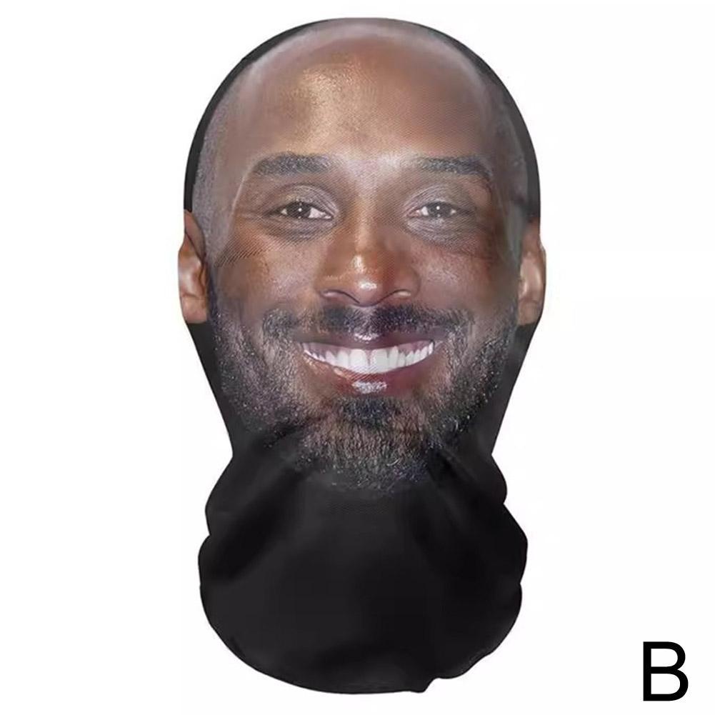 Mască Balaclavă Pălărie 3D Mască Facială Parodie Spectacol Glumă Echipament pentru Cap Mască Facială Seamless Kanye Față Celebritate Glugă Hip Hop