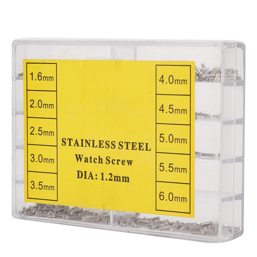 Cross Head Watch Screw 1.6-6.0mm Size Watch Back Screw Stainless Steel Screw  Eyeglass Repair