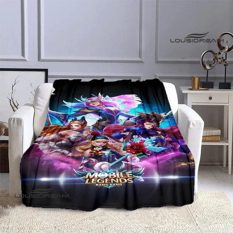 Mobile Legends Bang Bang Cartoon Printed Blankets Fashion Warm Flange Blanket Home Travel Blanket Bed Linings Birthday Gift