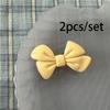 2 Stück/Set Niedliche Neue Schleifen Haarspange Acryl Seitenstift Einfarbig Haarspangen Damen Haaraccessoires