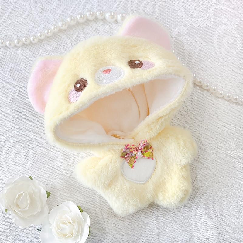 Embroidered Animal Kigurumi for Plush Toys, 10cm, Yellow, Bear, g.triger, Nuikatsu [Product]