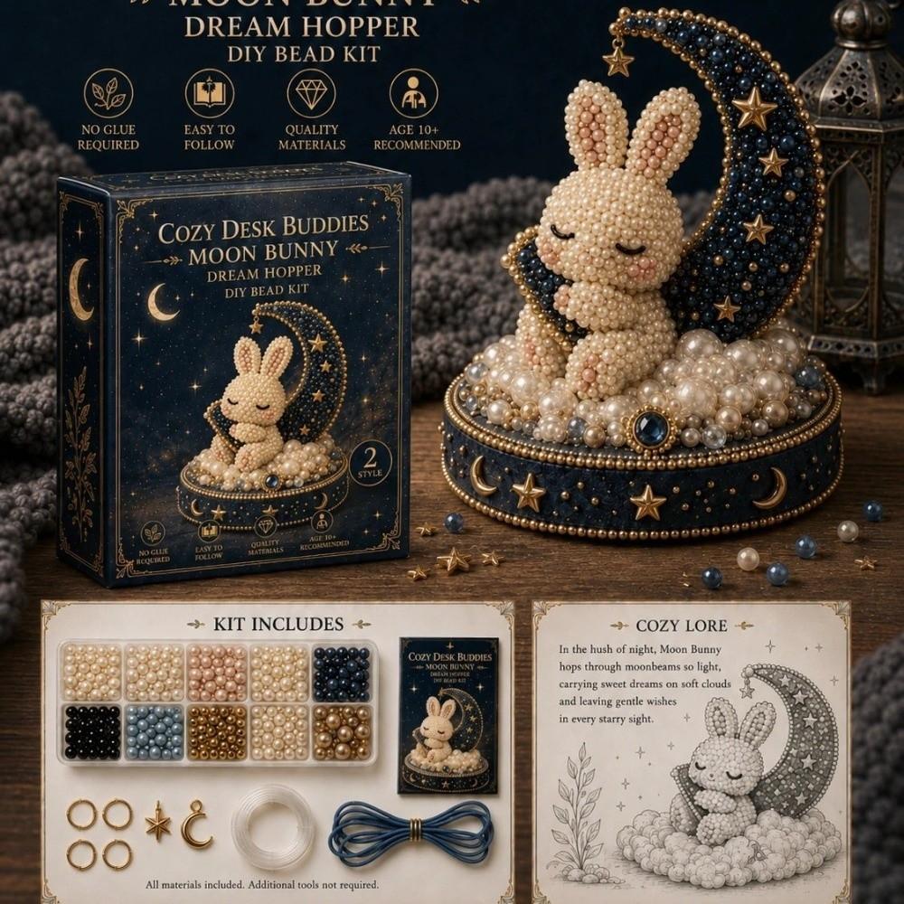 3D Design Animal Guardian Beading Kit Animal Shape Bead Craft Set  For Adults & Kids
