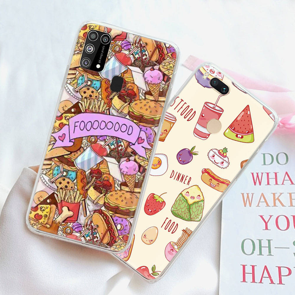 

Чехол для Xiaomi Redmi Note 13 VIVO Y20 Tecno Pova Samsung S24 Realme C3 OPPO F11 Moto E32 Infinix iPhone 15 Fast food