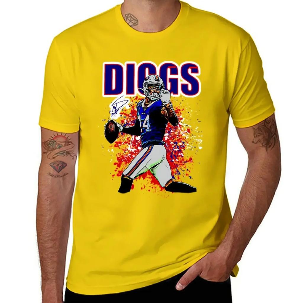 Stefon Diggs T-Shirt Sweat Kawaii Clothes Graphics Tshirts for Men