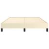 Bed Frame Cream 140 x 200 cm Faux Leather