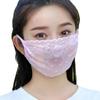 Solid Color UV Protection Mask For Women Outdoor Face Cover Face Shield Sunscreen Mask Lace Mask