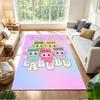 Labubu Customizable Name Area Rug Design for Balcony Playrooms Living Rooms Study room Anti-slip Rug Decorate Offices Perfect Gift for Friends & Famil