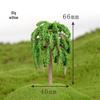 Mini Cherry Blossom Bonsai: Artificial Green Plant Decoration for Micro Landscapes.