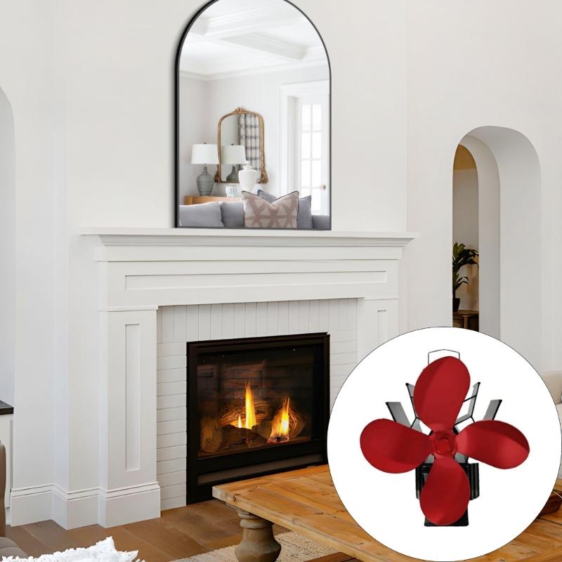Auto Running Fireplaces Blower Auto Adjusts Speed Base On Temperature High Efficiency Air Circulations 172mm Fan