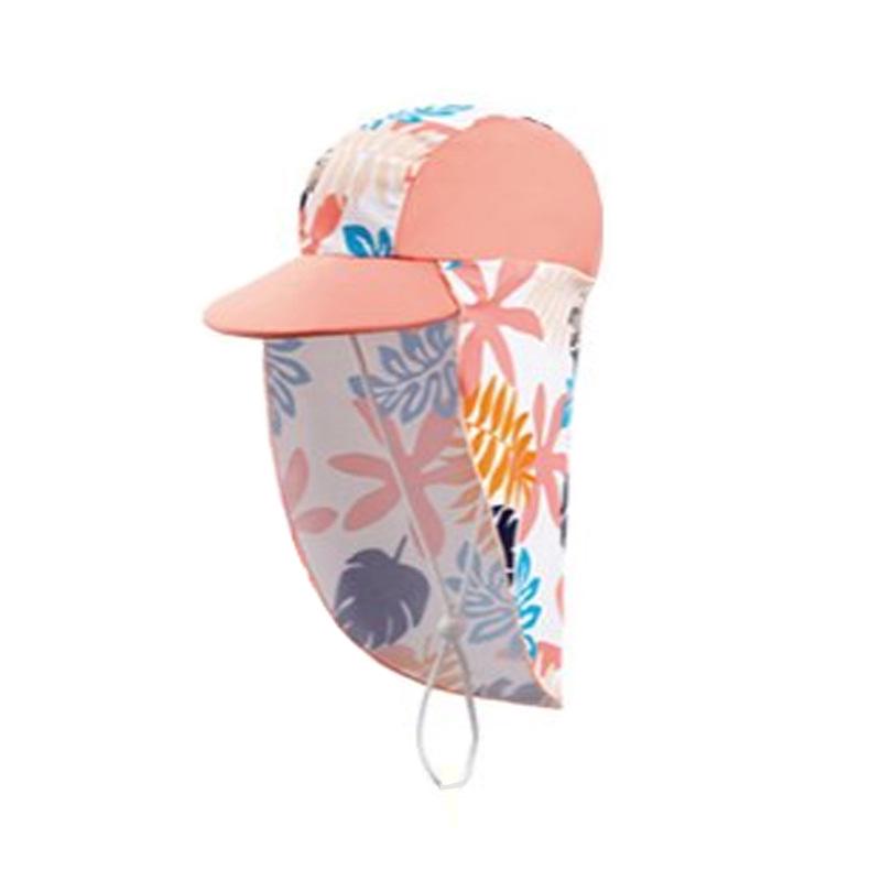 Set Costume da Bagno Yilang: Cappello da Sole Demone Giapponese, Cuffia da Nuoto, Mantellina con Protezione per il Collo, Cappello da Spiaggia