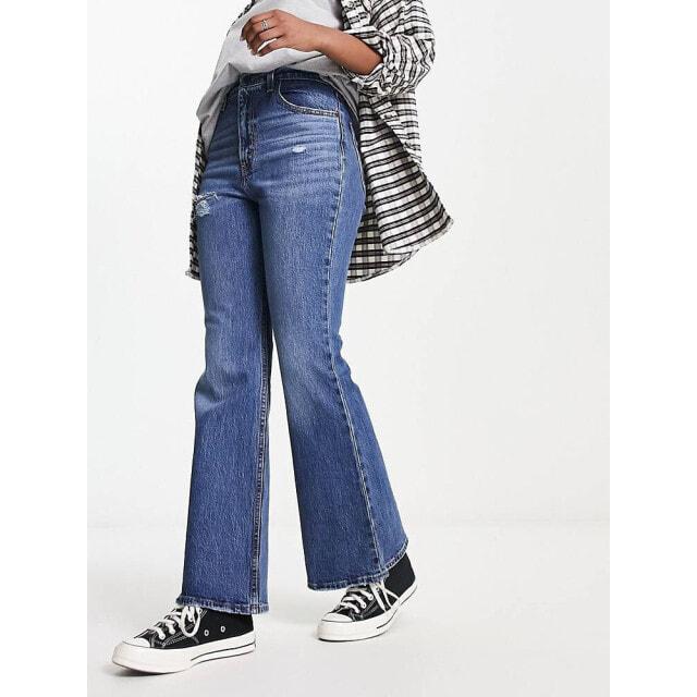 

Расклешенные брюки Levi s 70-х с высокой посадкой в ​​середине стирки