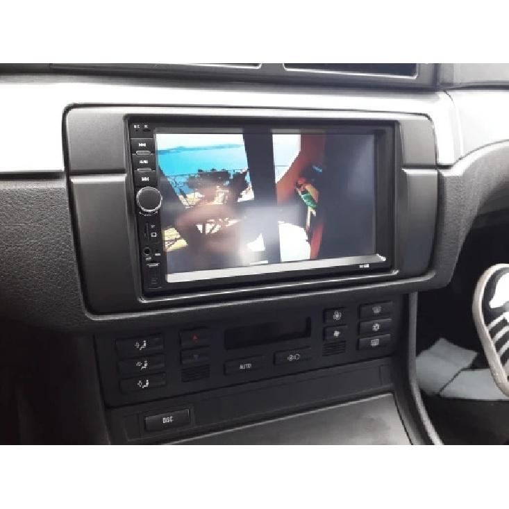 180*105mm Opening Double Din Fascia for BMW 3 Series E46 Radio DVD Stereo Panel Dash Trim Kit GPS Refitting Installation Frame