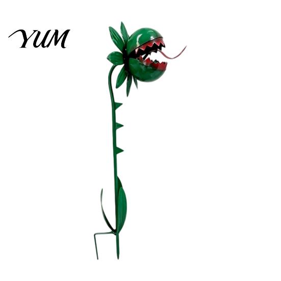 Outdoor Path Decorations for Home Venus Flytrap Garden Stake, Metal Carnivorous Plant Yard Decor, Weird Gothic Halloween Porch Decor Patio Lawn, Gift