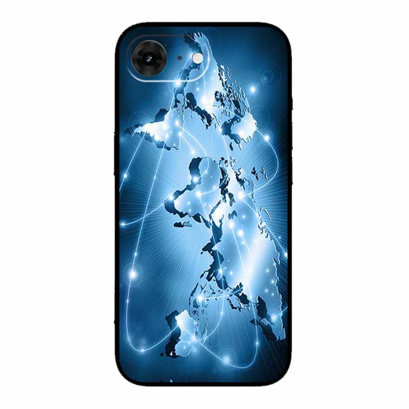 For iPhone 16e 2025 Case 16 E Coque Flowers Black Silicone Soft Back Cover Case For iPhone 16e Phone Cases 6.1" Funda Shockproof