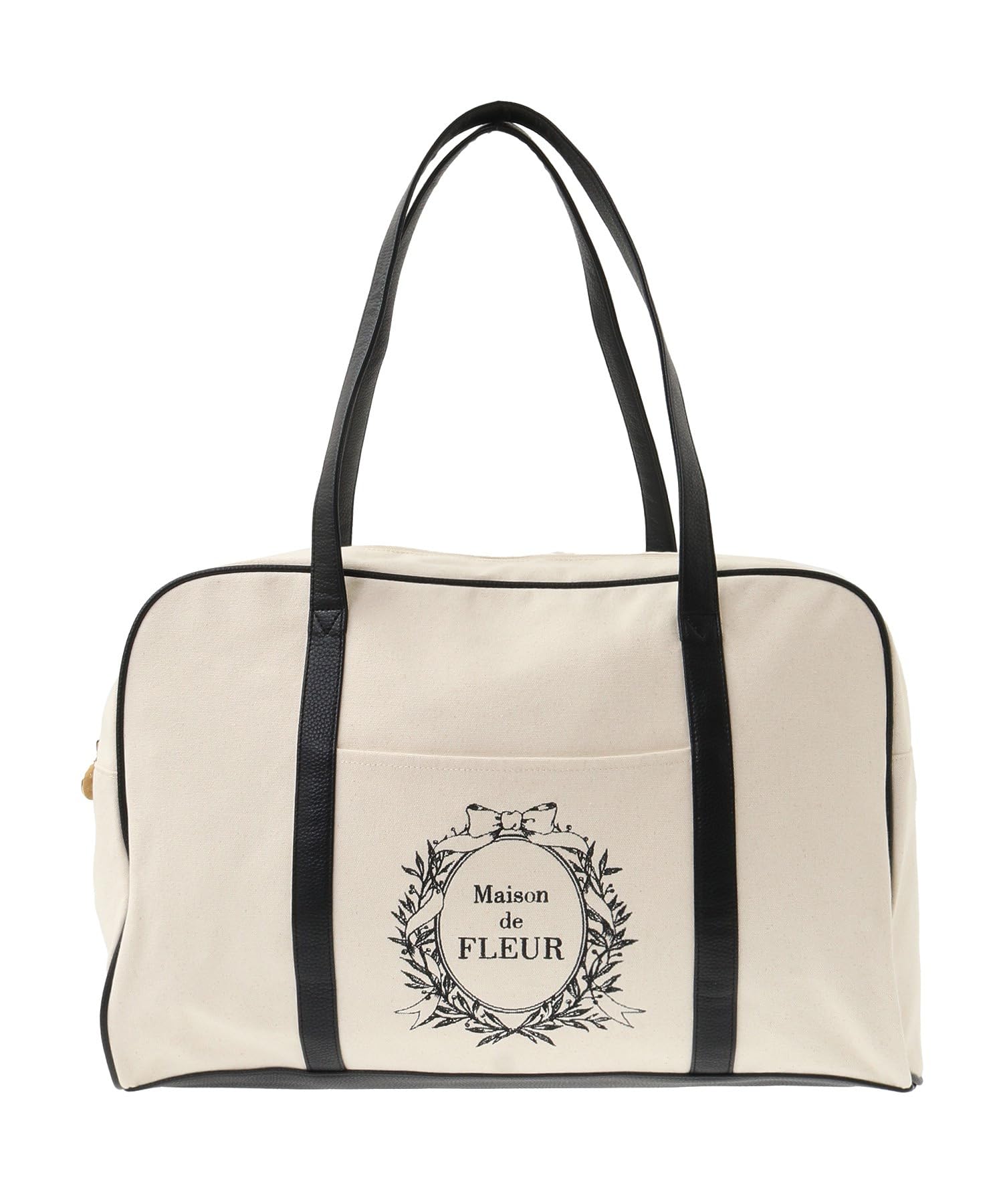 

Сумка-тоут EC Exclusive Canvas Boston Black [Maison Fleur], Ручная кладь, Женская, чёрный
