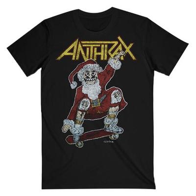 Вінтажна різдвяна футболка для дорослих унісекс Anthrax