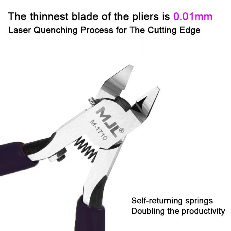 MJL Black Model Single Blade Nipper Hand Tools Pliers Model Building Tools for Beginners To Repair and Fix Plastic Models