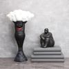 Minimalist Resin Bubble-Blowing Boy Figure for Home Décor
