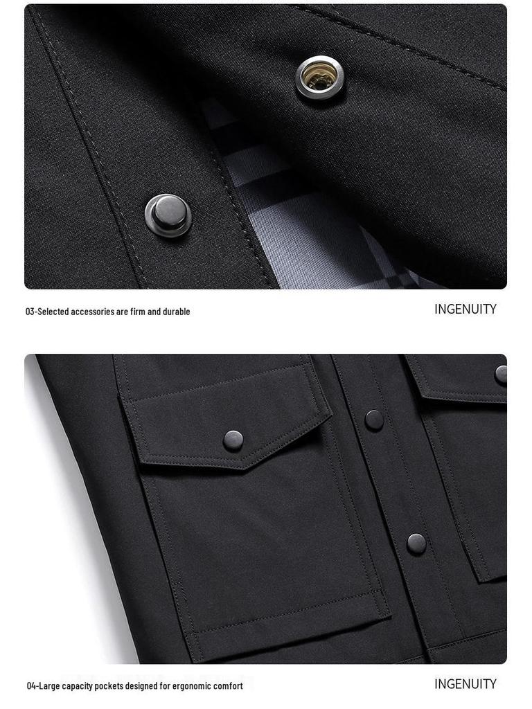 Spring Men's High-End Slim Fit Workwear Jacket