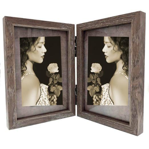Bh00045-00129 anti-old wooden combination folding anti-old and anti-old photo frame retro picture frame photo frame