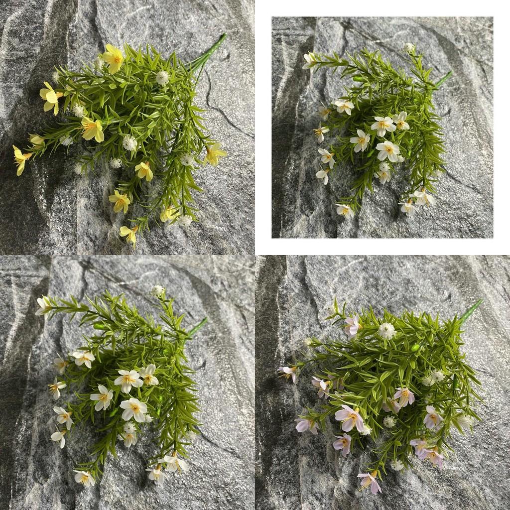 Artificial 7 Branch Orchid Flower Arrangement For Photography Home Decor