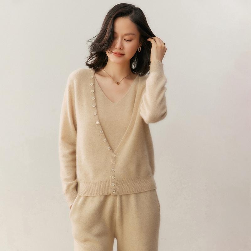 Pulover de damă Qinghe 100% Cașmir Pur - Pulover de iarnă de lux ultra moale