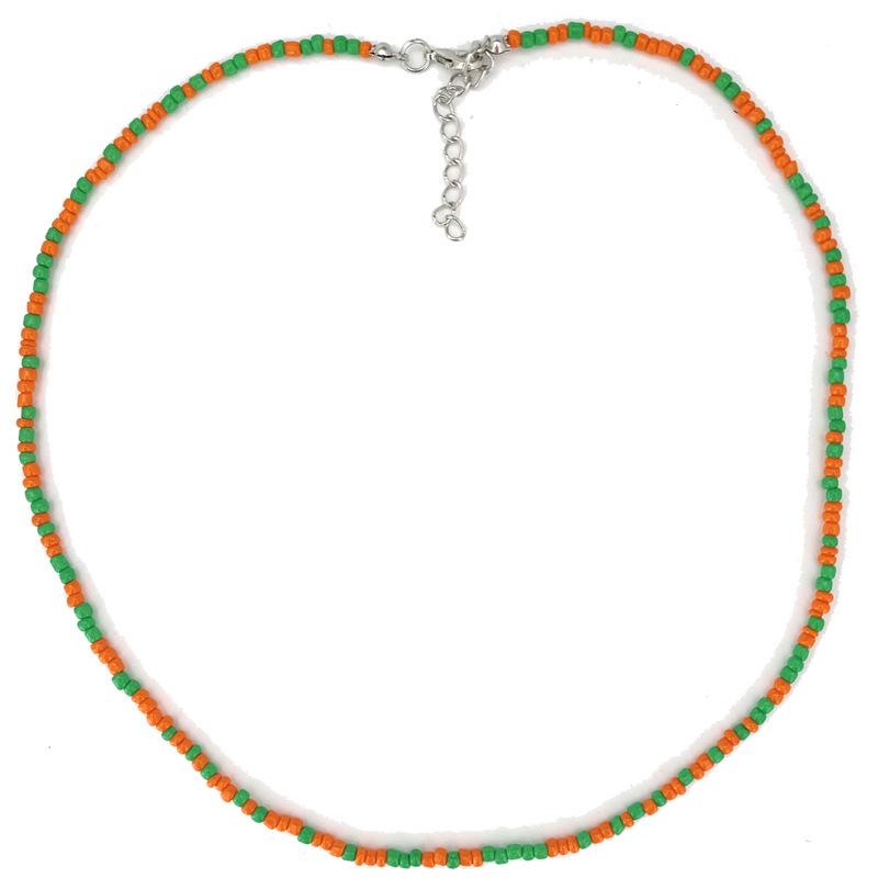 50cm Colorful Bohemian Seed Bead Choker Necklace – Perfect for Halloween & Christmas