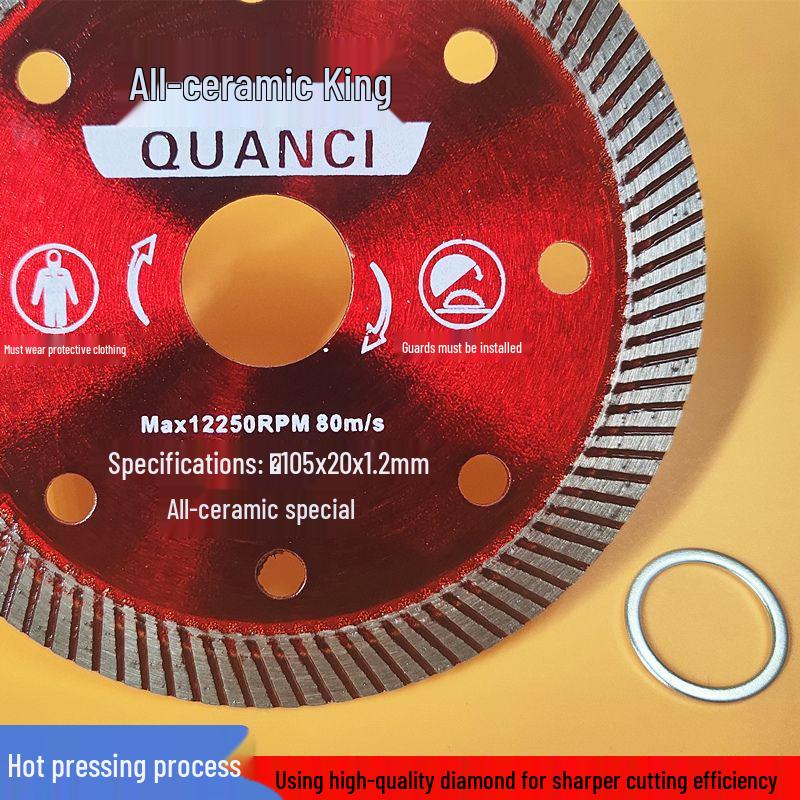 Ultra-Thin Diamond Saw Blade for Cutting Porcelain, Vitrified Tiles, and Stone