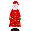 Christmas Felt Advent Calendar Wall Hanging Santa Advent Calendar with Pockets 24 Days Kids Toys For Children Christmas Gift