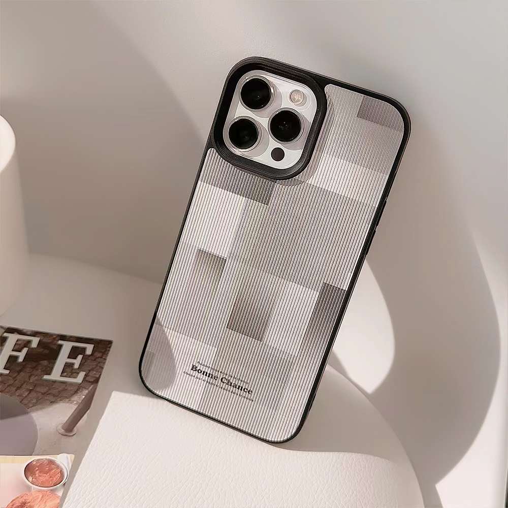 Custodia per cellulare minimalista alla moda per iPhone 15 14 13 12 11 Pro Max Custodia antiurto in pelle TPU