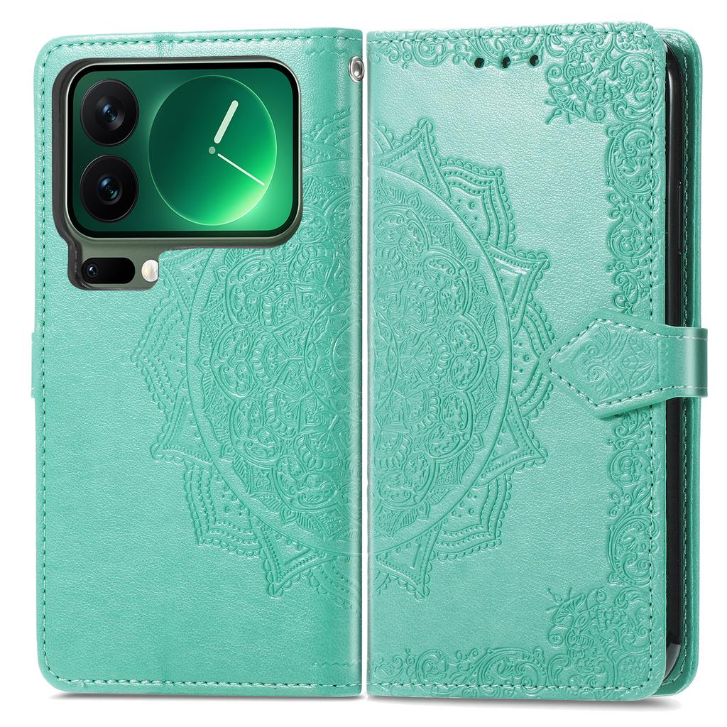 For Xiaomi 17 Pro Max Case Wallet Mandala Flower Leather Phone Cover Stand View
