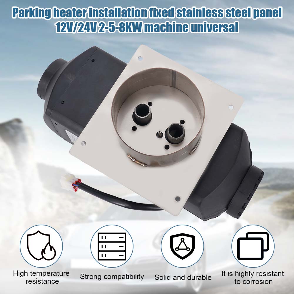 Universal 12V 24V 2-8KW Car Air Diesel Heater Mounting Plate Stainless Steel Turret Planar for Eberspächer Webasto Heaters