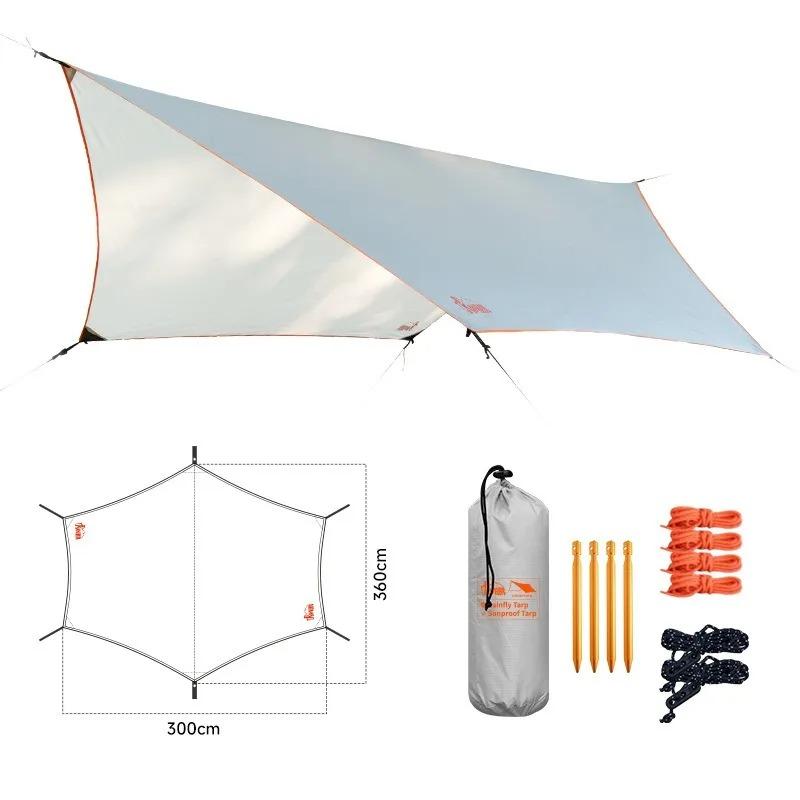TRAVELER Outdoor camping sunshade canopy tent, sunproof hammock canopy, windproof and waterproof canopy.