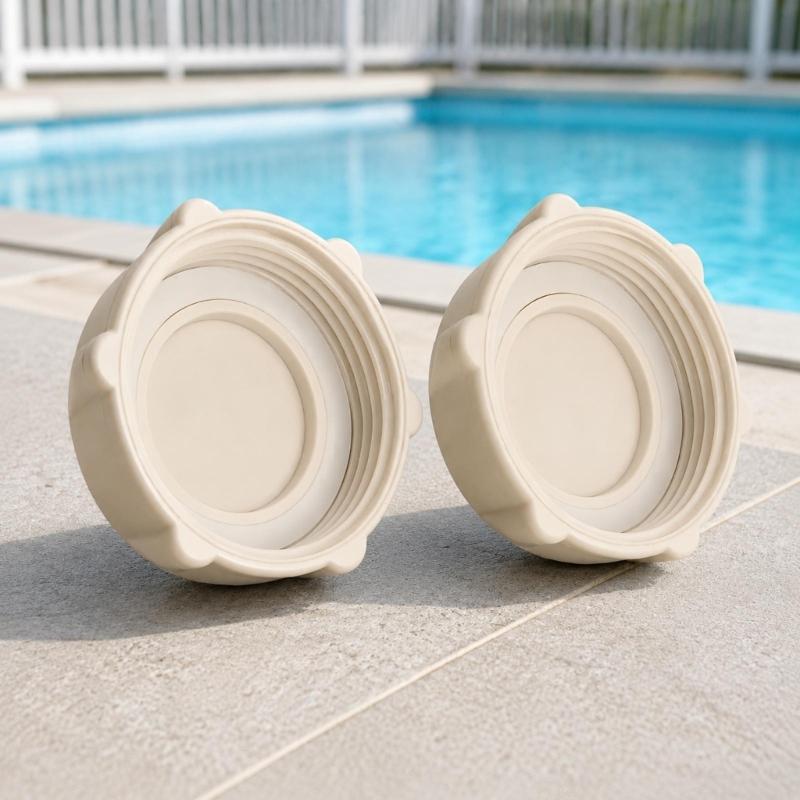 P01006 Pool Drain Valves Cover for Direct Replacement, Molded Plastic Construction for Home Pools and Swimming Facilities