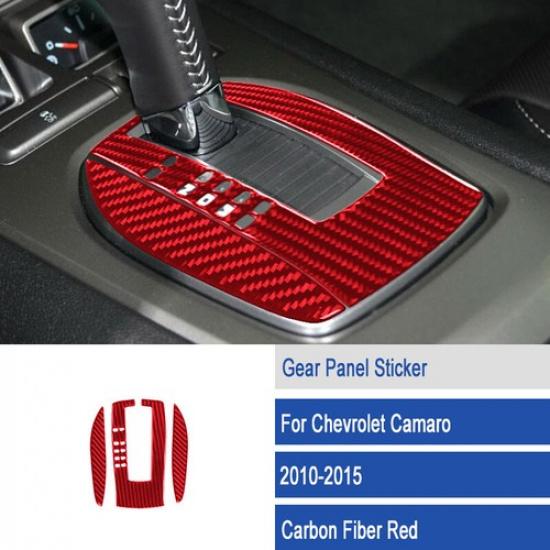 Carbon Fiber Car Automatic Gear Shift Bottom Cover For Chevrolet Camaro 10-15