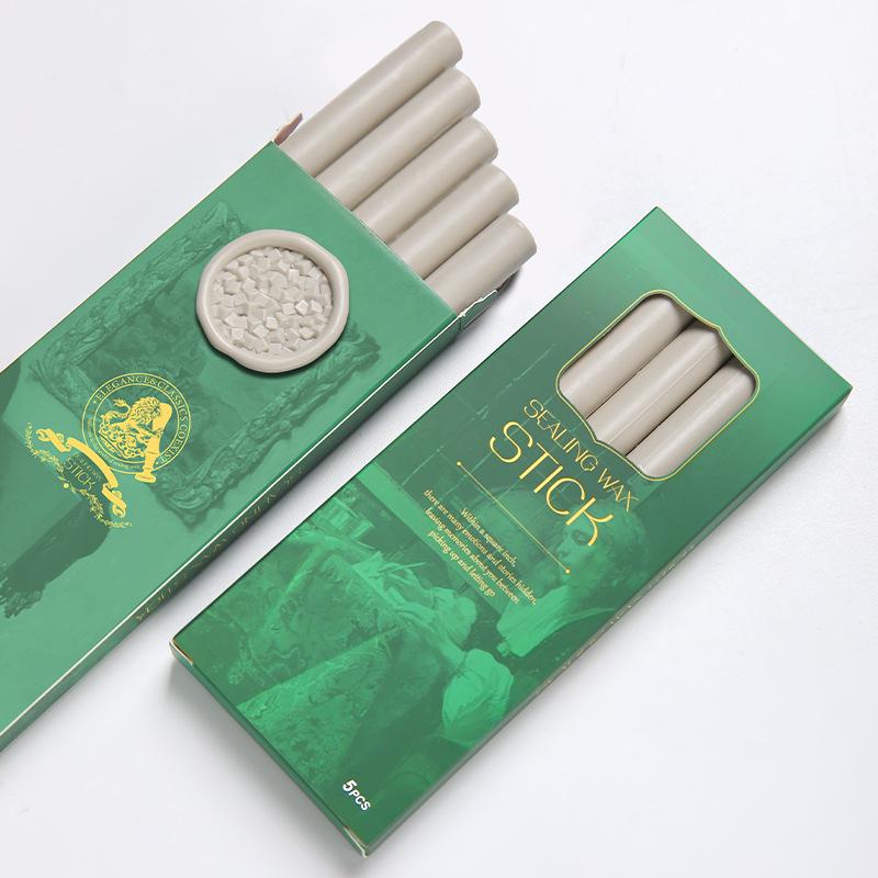 5PCS/Pack Boxed Wax Seal Sticks, Fire Paint Wax Stick Multi-color for You To Choose, Can Be Used with Glue Gun