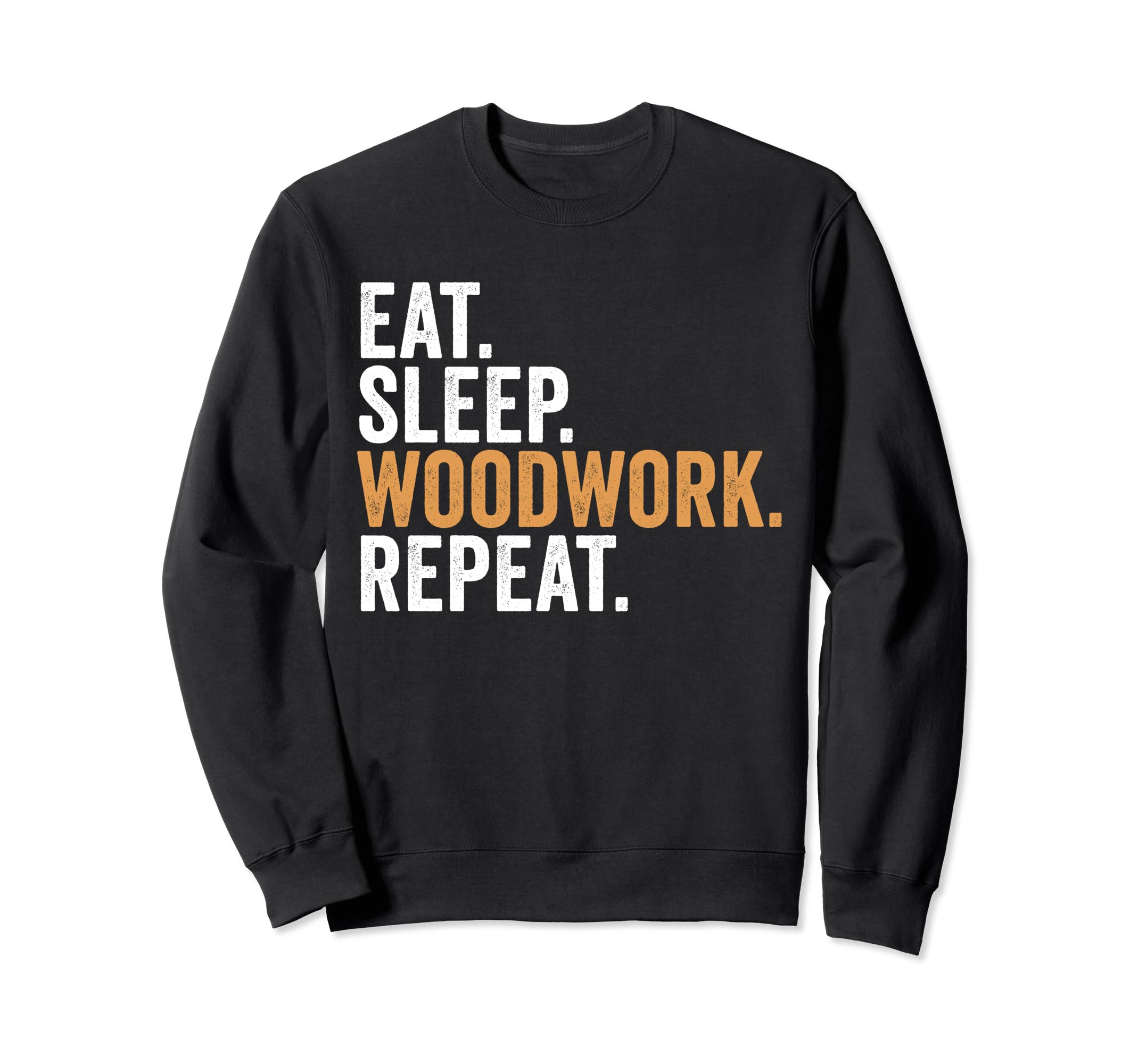 

Ешь Спи Деревообрабатывай Повторяй Смешной Свитшот Плотника чёрный