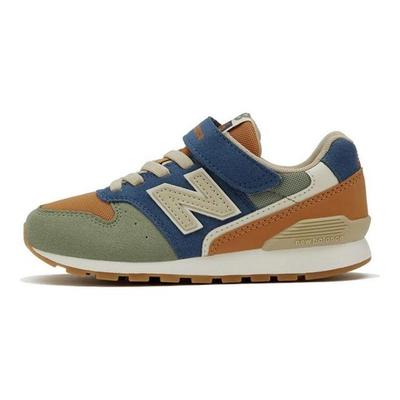 996 Kids Orange Green Blue Low Top Running Shoes YV996ON3