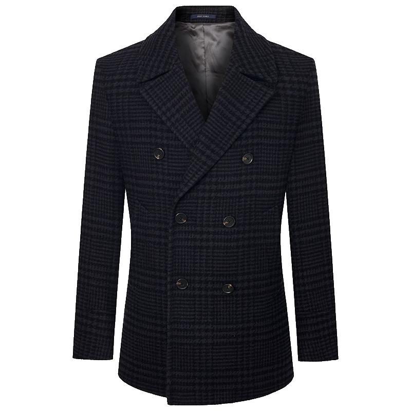 

Мужское полупальто Baoxiniao в стиле business casual из смесовой шерсти 2XL-52