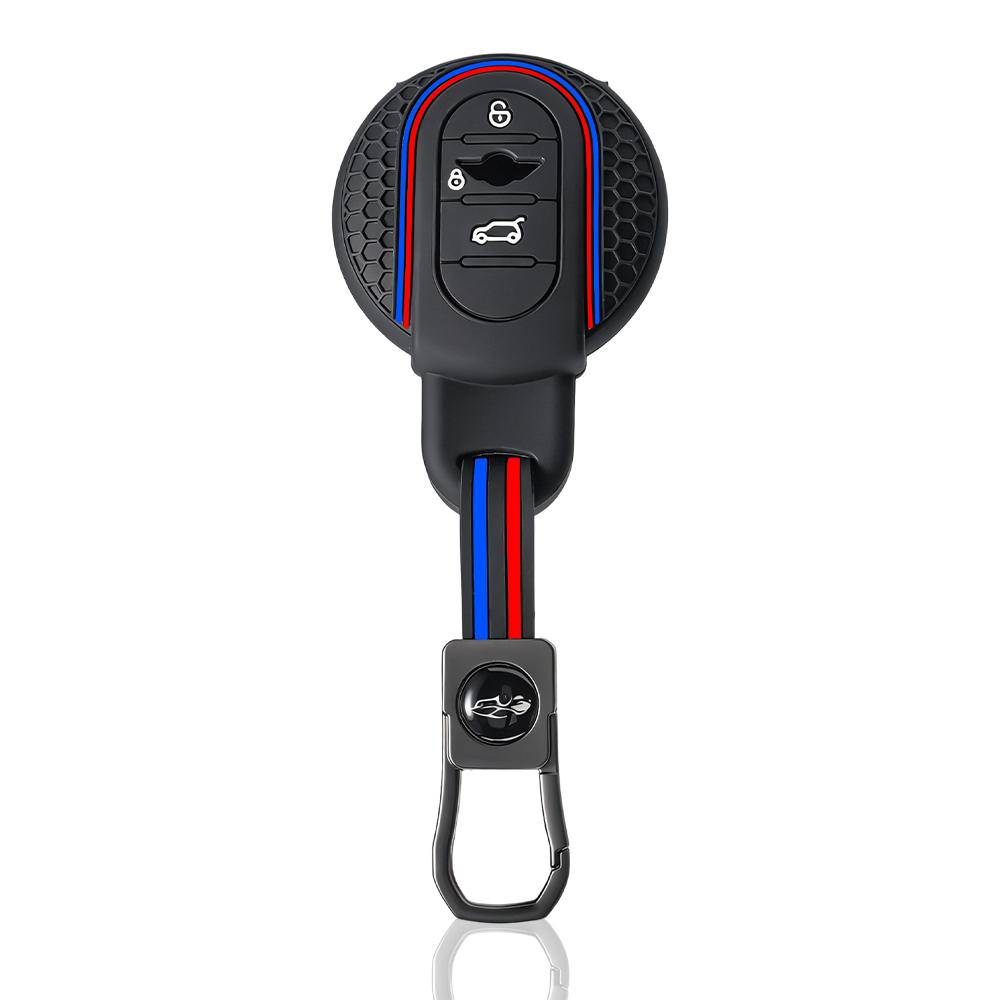 

Key Fob Cover with Keychain,Soft Full Protection Key Case for BMW MINI COOPER S ONE JCW F54 F55 F56 F57 F60 CLUBMAN COUNTRYMAN