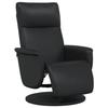 VidaXL Fauteuil inclinable avec repose-pieds noir similicuir 356549